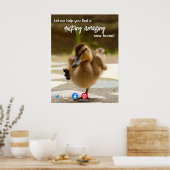 ductie van de geweldige immobiliënbank poster (Keuken)