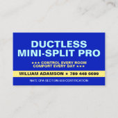Ductloze Mini Split Pro Services | HVAC Specialist Visitekaartje (Voorkant)