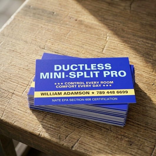 Ductloze Mini Split Pro Services | HVAC Specialist Visitekaartje