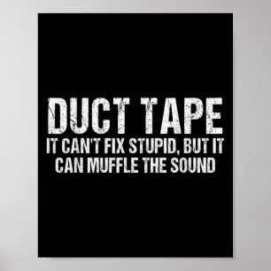 ducttape kan de noppen niet repareren, maar het ka poster