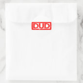 Dud Stamp Ronde Sticker (Tas)