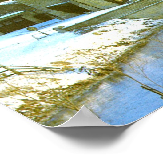 Duddington sneeuwscène poster (Hoek)