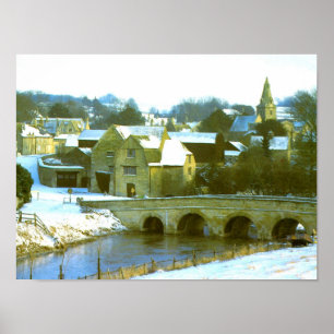 Duddington sneeuwscène poster