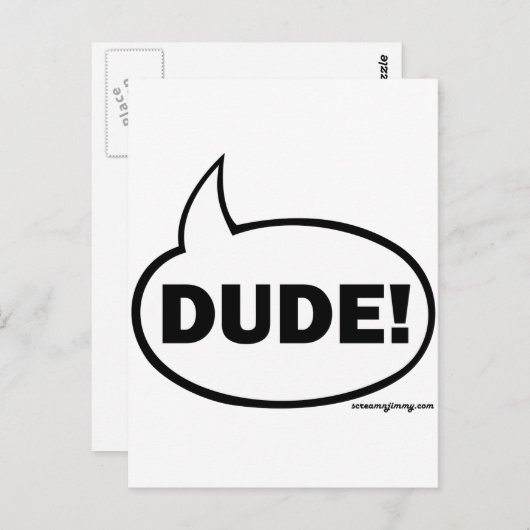 DUDE-1 BRIEFKAART (Voorkant / Achterkant)