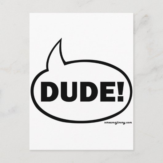DUDE-1 BRIEFKAART (Voorkant)