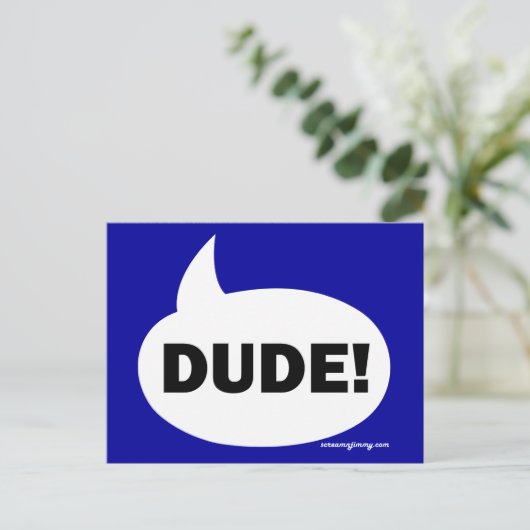 DUDE 1b Briefkaart (Staand voorkant)