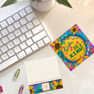 Dude Be Kind Inspirivity Bumblebee Vriendelijkheid Vierkante Visitekaartje