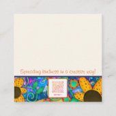 Dude Be Kind Inspirivity Bumblebee Vriendelijkheid Vierkante Visitekaartje (Achterkant)