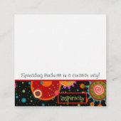 Dude Be Kind Inspirivity Happy Kindness Kaarten Vierkante Visitekaartje (Achterkant)