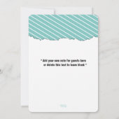 Dude Blauwgroen en Black Panda Verjaardagsfeest Kaart (Achterkant)