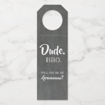 Dude Bro - Funny Groomsmen Voorstel