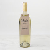 Dude Bro - Funny Groomsmen Voorstel Flessenhanger (Op fles)
