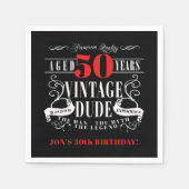 Dude Man Myth Legend Mannen Servet (Voorkant)