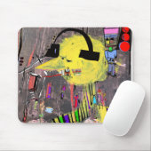 DUDE MET HEADPHONES mousepad Muismat (Met muis)