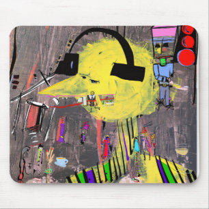 DUDE MET HEADPHONES mousepad Muismat