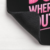 Dude Where's My Couture Funny Girls Quote Gift Wom Muismat (Hoek)