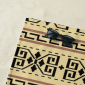 Dudeism Cowichan Pattern Beach Towel Strandlaken (In situ)