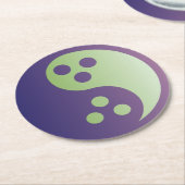 Dudeism Yin Yang Onderzetter (ronde) (Gebogen)