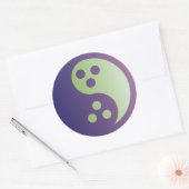 Dudeism Yin Yang Sticker (grote cirkel) (Envelop)