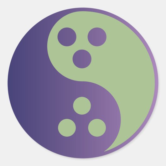 Dudeisme Grote ronde Sticker (Voorkant)