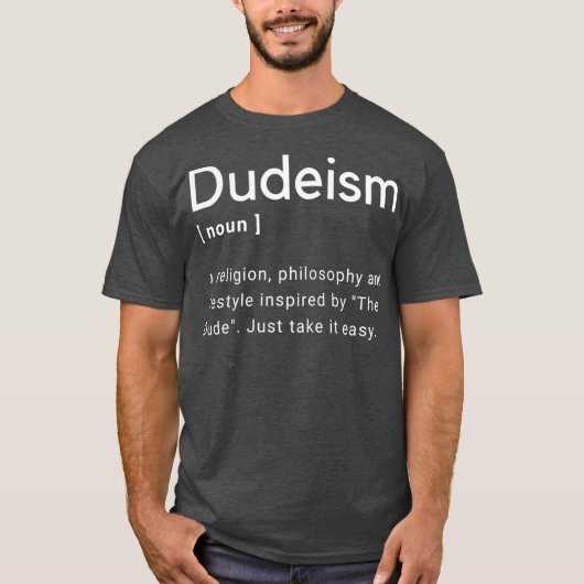 Dudeïsme Kerk van de Kerk van de Vrijdag Kerel Def T-shirt (Voorkant)