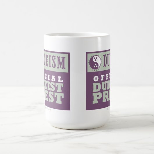 Dudeïsme Officiële Dudeist Priest Mok (Variatie 2) (Center)