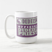 Dudeïsme Officiële Dudeist Priest Mok (Variatie 2) (Links)