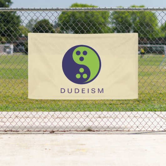 Dudeïsme vlag spandoek (Insitu)