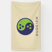 Dudeïsme vlag spandoek (Verticaal)