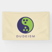 Dudeïsme vlag spandoek (Horizontaal)