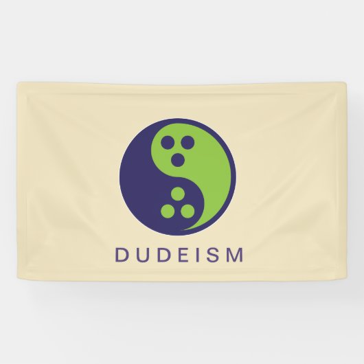 Dudeïsme vlag spandoek (Horizontaal)