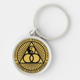 Dudeist bruiloft ambtenaar Sleutelhanger
