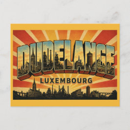 Dudelange Luxemburg Kerk Briefkaart