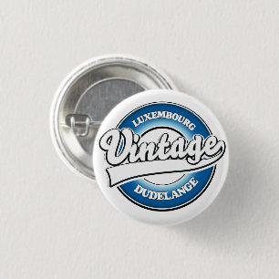 Dudelange luxemburg logo met stijl ronde button 3,2 cm