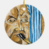 Dudelsackspeler Keramisch Ornament (Achterkant)