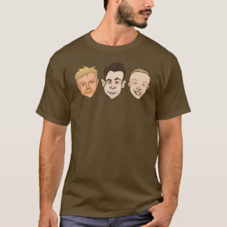 Dudes aan voorzijde t-shirt