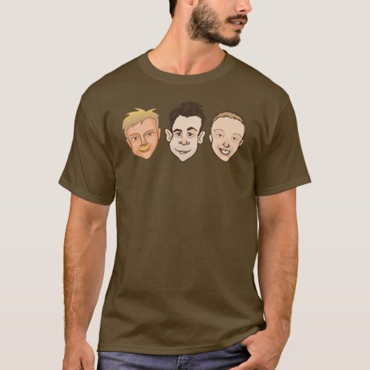 Dudes aan voorzijde t-shirt (Voorkant)