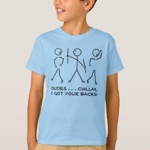 Dudes, Chillax, ik heb je zakken. Humorische Carto T-shirt
