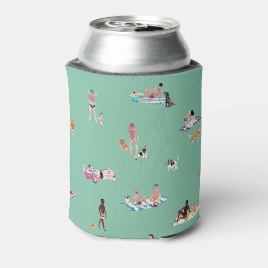 DUDES en HONDEN STRAND Mint Blikjeskoeler (Blikje Achterkant)