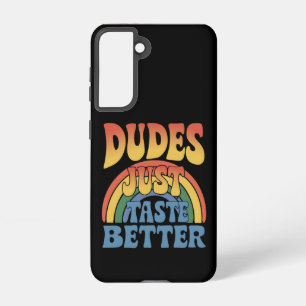 Dudes Proef gewoon Betere Rainbow Gay Pride  Samsung Galaxy Hoesje