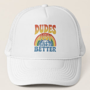 Dudes Proef gewoon Betere Rainbow Gay Pride Trucker Pet