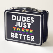 Dudes proeven gewoon beter gay pride cadeau idee (Voorkant)