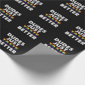 Dudes proeven gewoon beter gay pride cadeau idee cadeaupapier (Hoek)