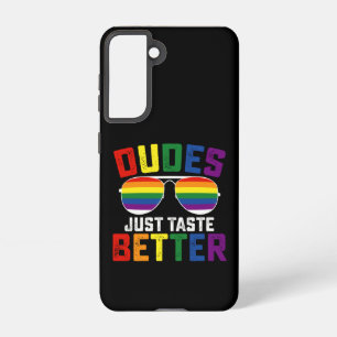 Dudes smaken gewoon beter grappige gay LGBT Pride Samsung Galaxy Hoesje