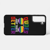 Dudes smaken gewoon beter grappige gay LGBT Pride Samsung Galaxy Hoesje (Achterkant horizontaal)