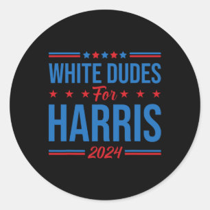 Dudes voor Harris 2 Ronde Sticker