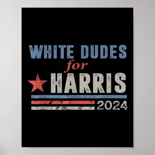Dudes voor Harris Harris Waltz 2024 Verkiezing Kam Poster (Voorkant)