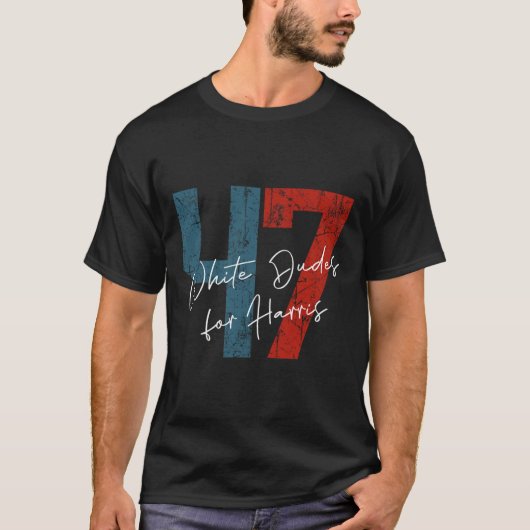 Dudes voor Harris - Kamala Harris 2024 47e voorzit T-shirt (Voorkant)
