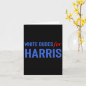 Dudes voor Kamala Harris 10 Kaart (Gele Bloem)