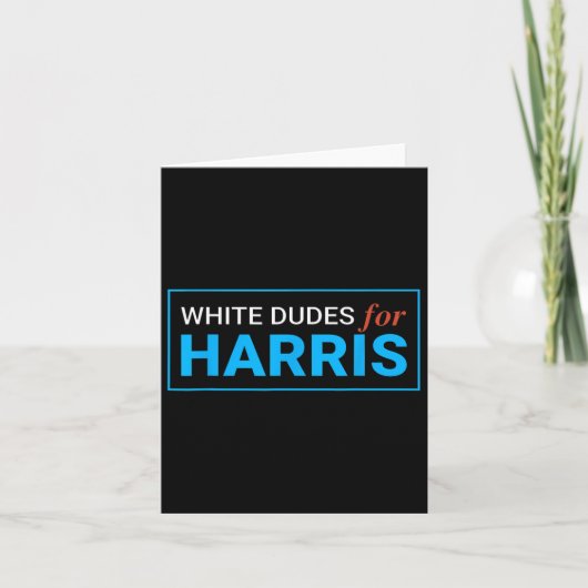 Dudes voor Kamala Harris 12 Kaart (Voorkant)